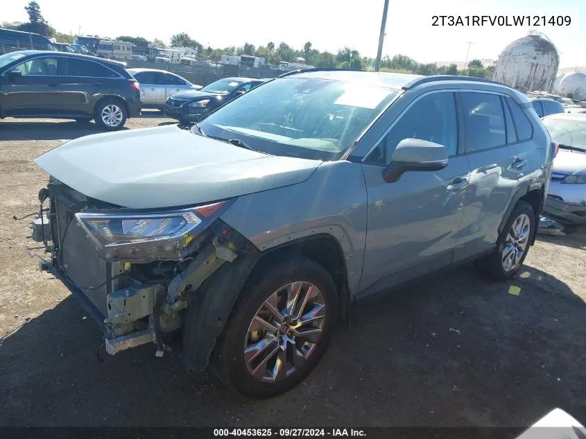 2020 Toyota Rav4 Xle Premium VIN: 2T3A1RFV0LW121409 Lot: 40453625