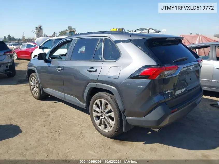 2020 Toyota Rav4 Limited VIN: JTMY1RFVXLD519772 Lot: 40460309