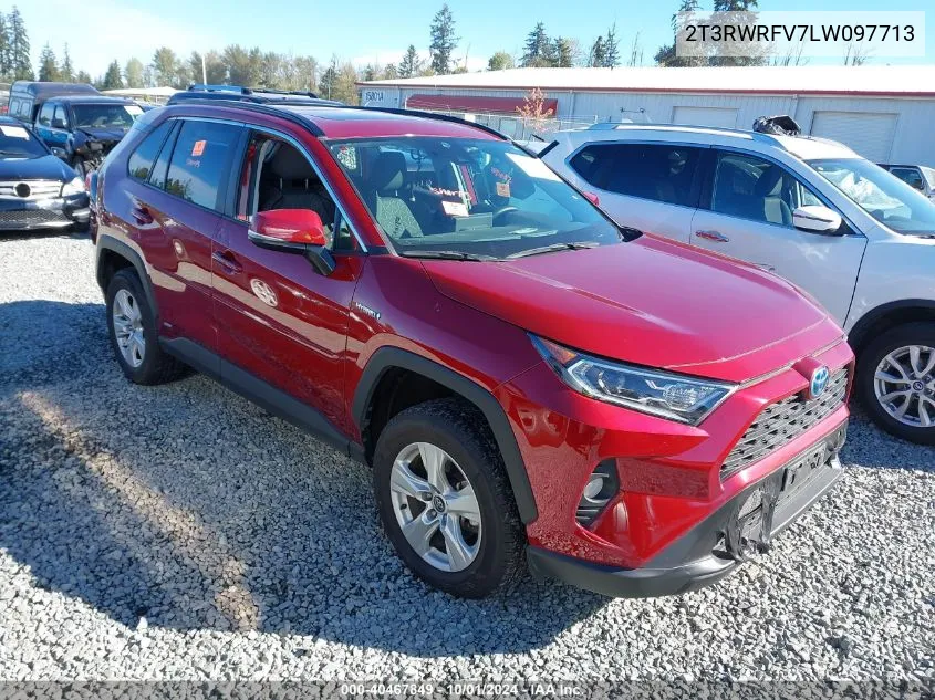 2020 Toyota Rav4 Xle/Xse VIN: 2T3RWRFV7LW097713 Lot: 40467849