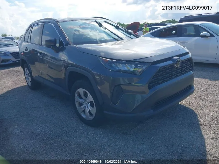 2020 Toyota Rav4 Le VIN: 2T3F1RFV4LC099017 Lot: 40469049