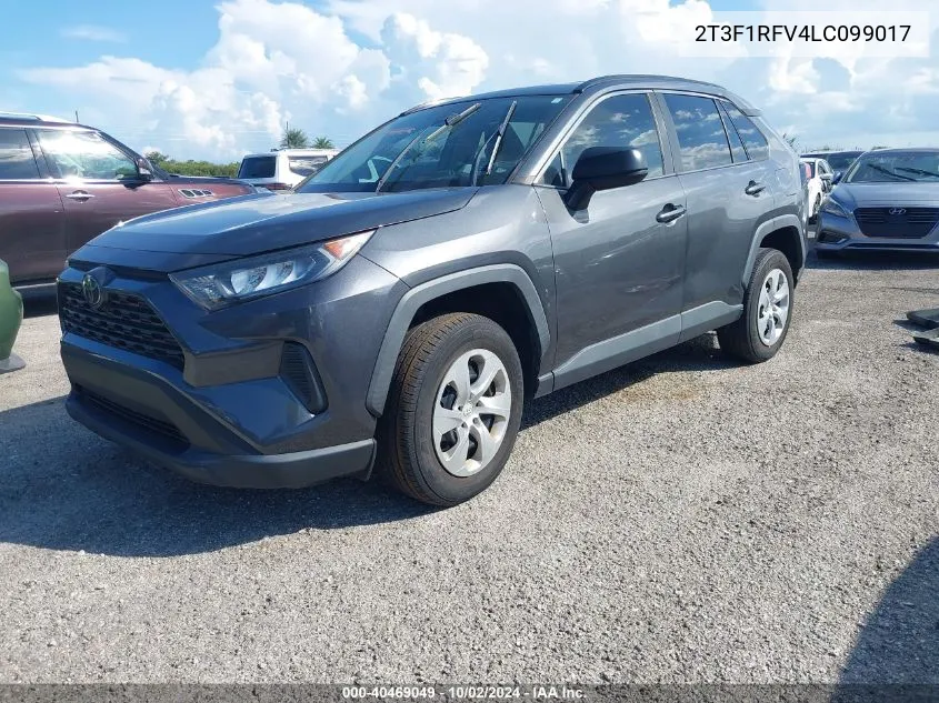 2020 Toyota Rav4 Le VIN: 2T3F1RFV4LC099017 Lot: 40469049