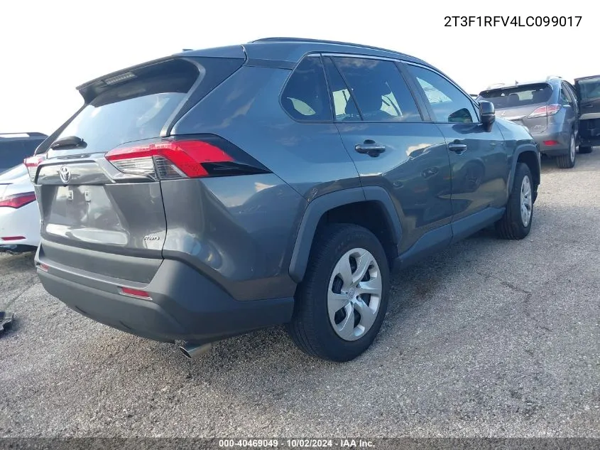 2020 Toyota Rav4 Le VIN: 2T3F1RFV4LC099017 Lot: 40469049