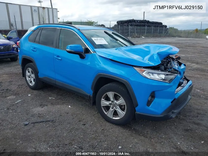 2020 Toyota Rav4 Xle VIN: JTMP1RFV6LJ029150 Lot: 40471953