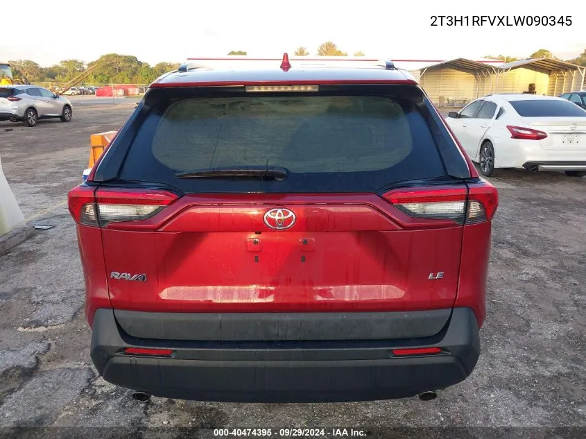 2T3H1RFVXLW090345 2020 Toyota Rav4 Le