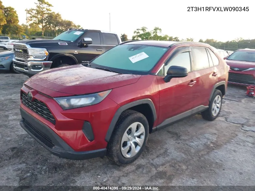 2020 Toyota Rav4 Le VIN: 2T3H1RFVXLW090345 Lot: 40474395