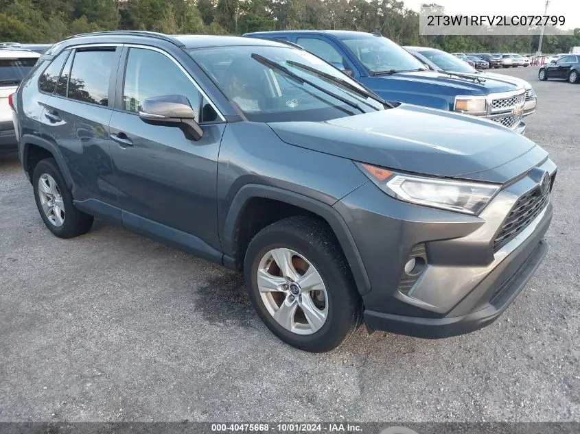 2020 Toyota Rav4 Xle/Xle Premium VIN: 2T3W1RFV2LC072799 Lot: 40475668