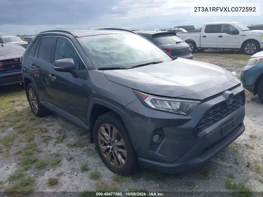 2020 Toyota Rav4 Xle Premium VIN: 2T3A1RFVXLC072592 Lot: 40477580