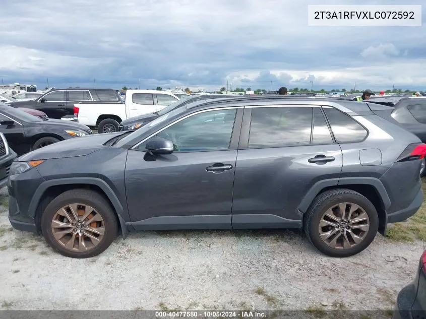 2020 Toyota Rav4 Xle Premium VIN: 2T3A1RFVXLC072592 Lot: 40477580