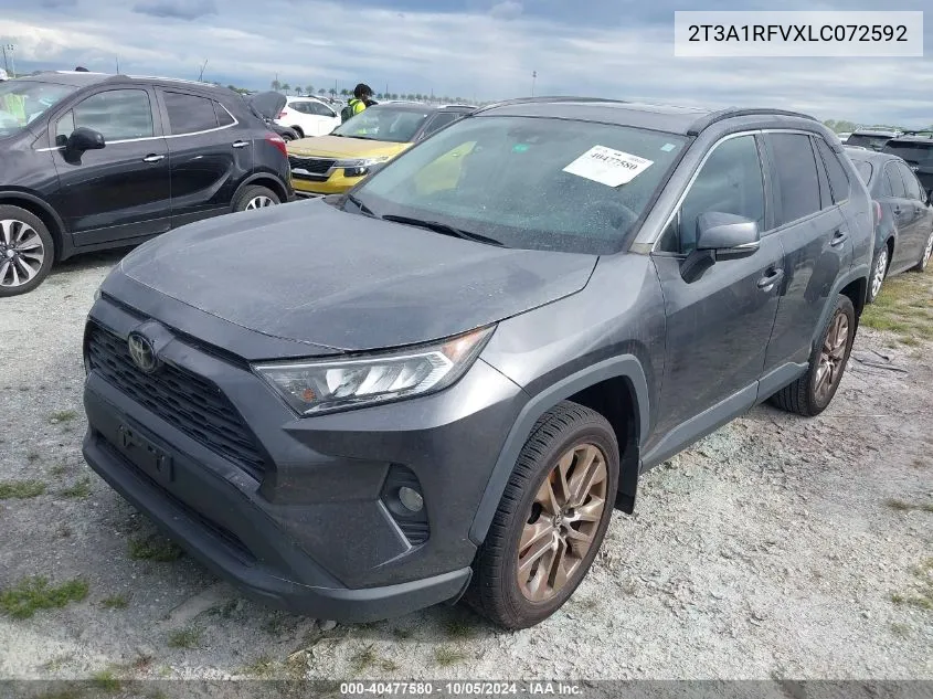 2020 Toyota Rav4 Xle Premium VIN: 2T3A1RFVXLC072592 Lot: 40477580