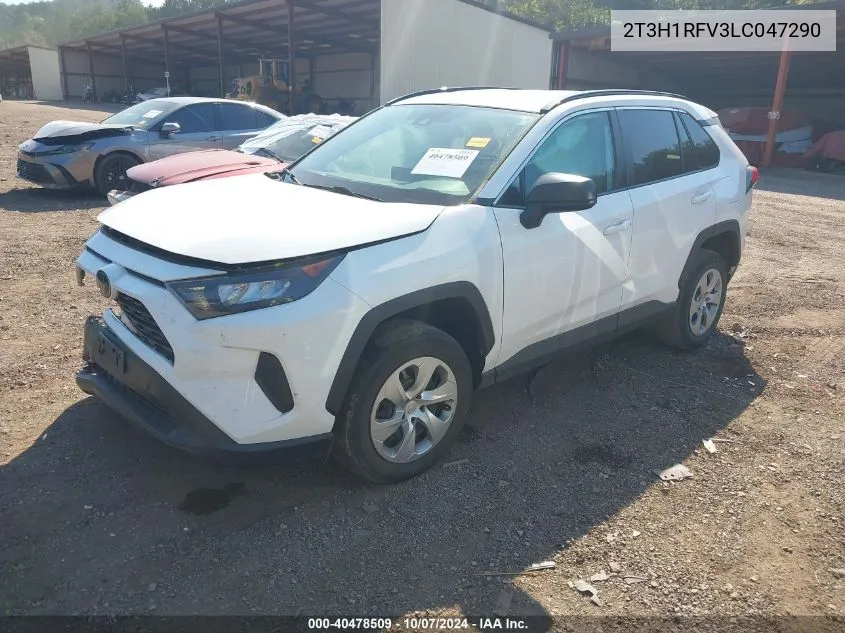 2020 Toyota Rav4 Le VIN: 2T3H1RFV3LC047290 Lot: 40478509