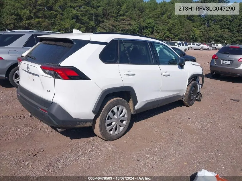 2020 Toyota Rav4 Le VIN: 2T3H1RFV3LC047290 Lot: 40478509