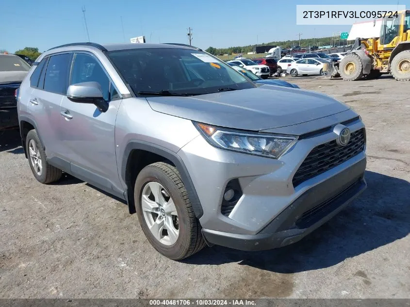 2020 Toyota Rav4 Xle VIN: 2T3P1RFV3LC095724 Lot: 40481706