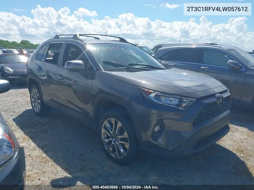 2020 Toyota Rav4 Xle Premium VIN: 2T3C1RFV4LW057612 Lot: 40483688