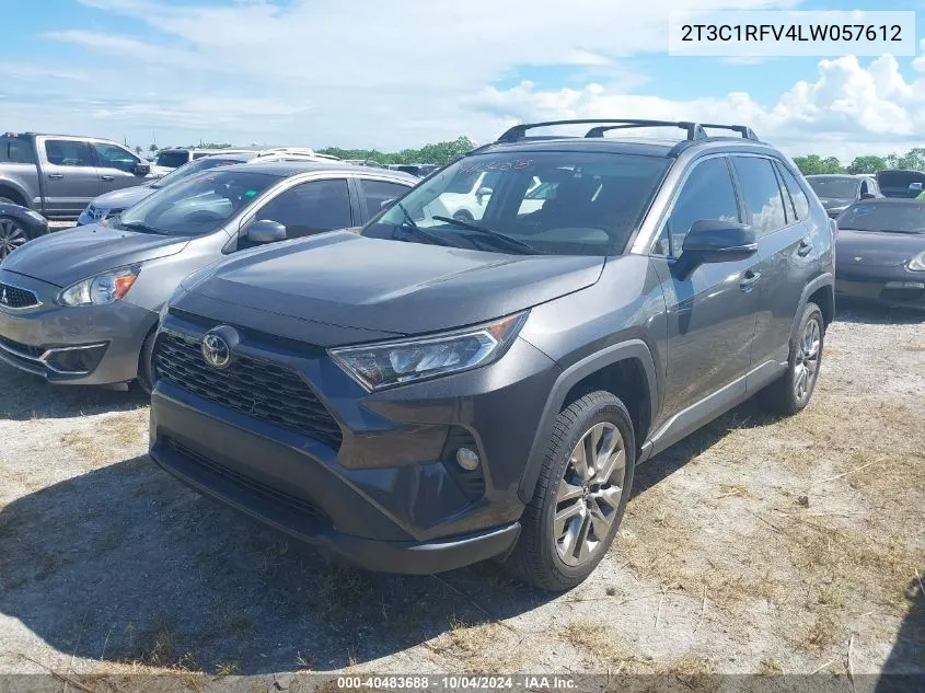 2020 Toyota Rav4 Xle Premium VIN: 2T3C1RFV4LW057612 Lot: 40483688