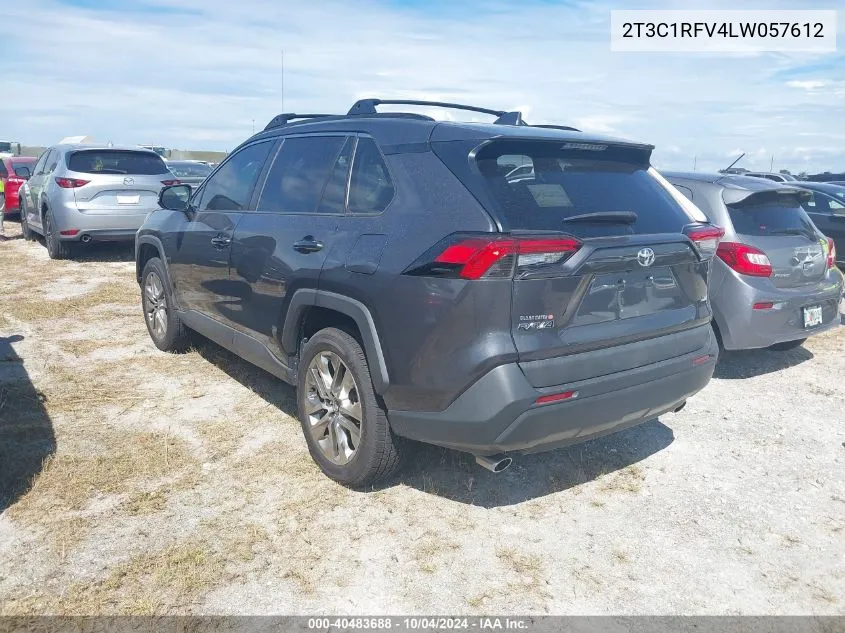 2020 Toyota Rav4 Xle Premium VIN: 2T3C1RFV4LW057612 Lot: 40483688