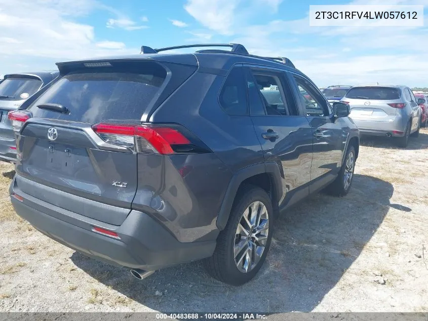 2020 Toyota Rav4 Xle Premium VIN: 2T3C1RFV4LW057612 Lot: 40483688