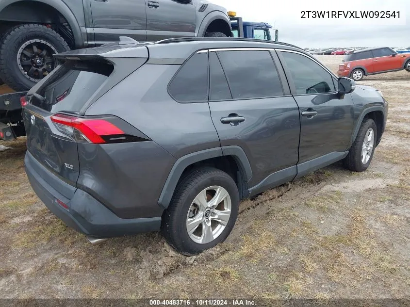 2020 Toyota Rav4 Xle/Xle Premium VIN: 2T3W1RFVXLW092541 Lot: 40483716