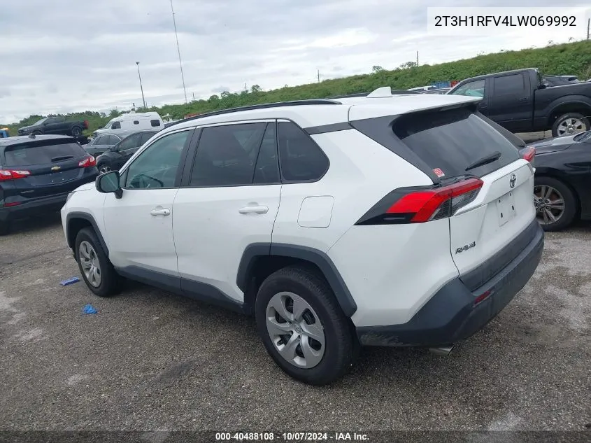 2020 Toyota Rav4 Le VIN: 2T3H1RFV4LW069992 Lot: 40488108