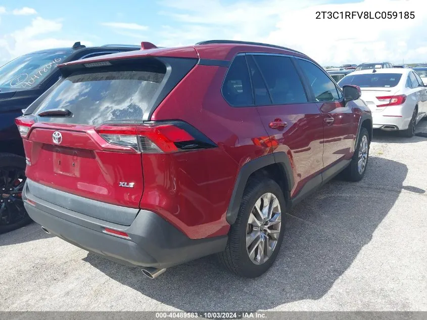 2020 Toyota Rav4 Xle Premium VIN: 2T3C1RFV8LC059185 Lot: 40489583