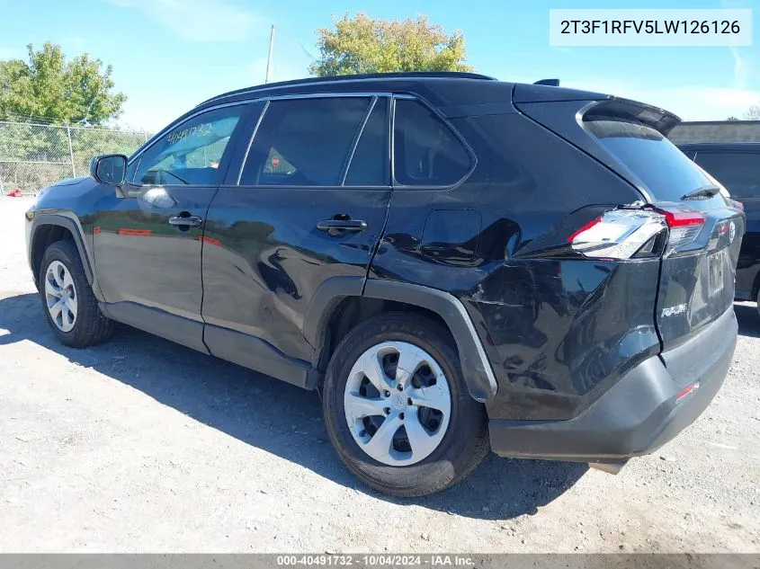 2020 Toyota Rav4 Le VIN: 2T3F1RFV5LW126126 Lot: 40491732