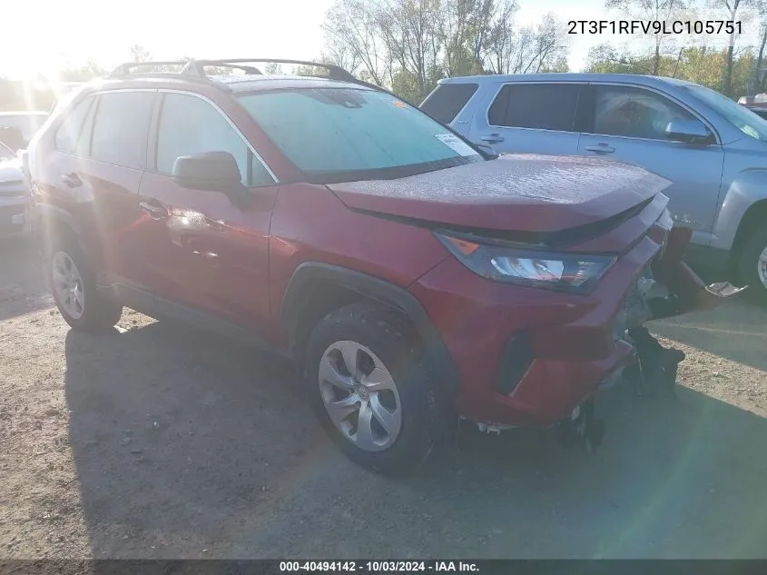 2020 Toyota Rav4 Le VIN: 2T3F1RFV9LC105751 Lot: 40494142