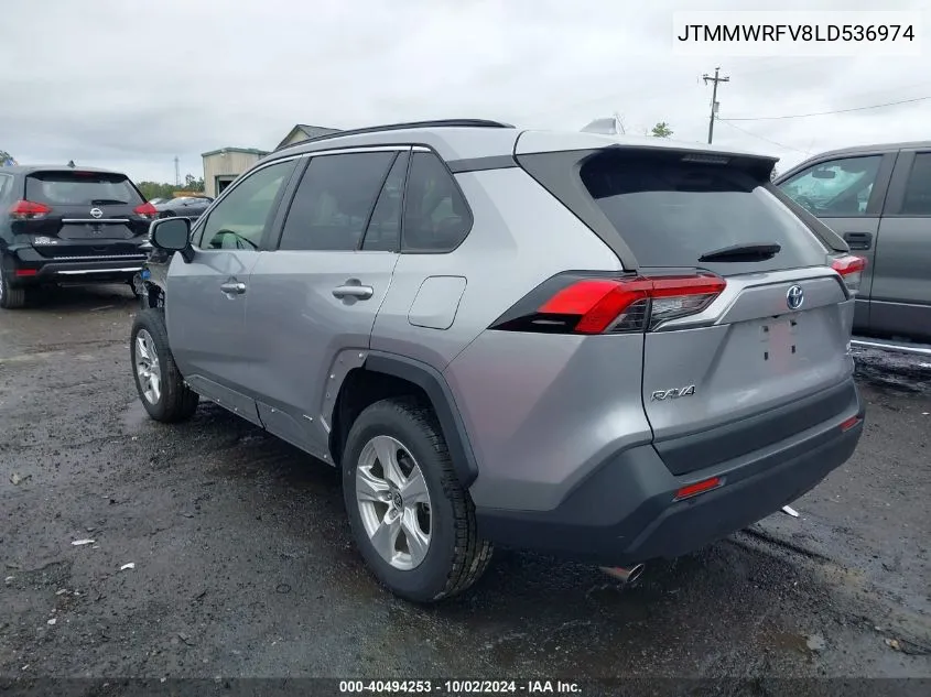 2020 Toyota Rav4 Hybrid Le VIN: JTMMWRFV8LD536974 Lot: 40494253