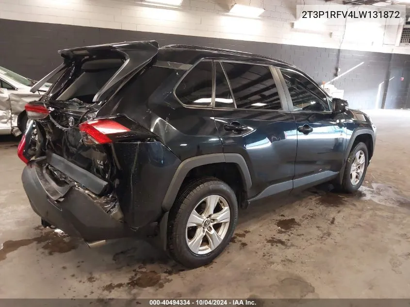 2020 Toyota Rav4 Xle VIN: 2T3P1RFV4LW131872 Lot: 40494334