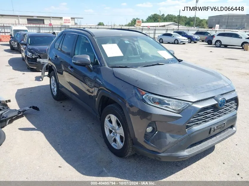 2020 Toyota Rav4 Hybrid Xle VIN: JTMRWRFV6LD066448 Lot: 40495794