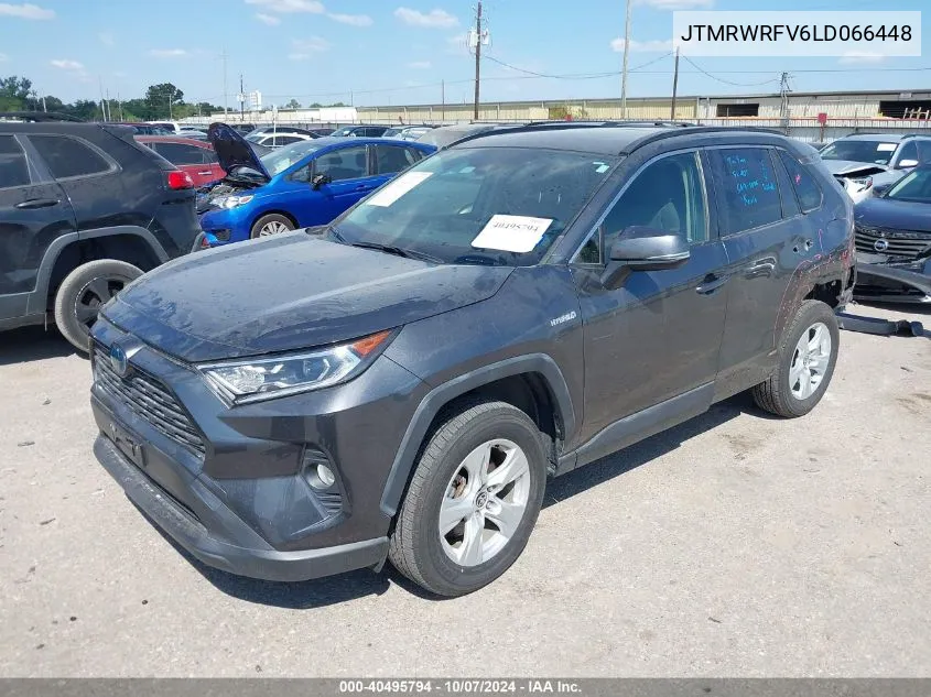 2020 Toyota Rav4 Hybrid Xle VIN: JTMRWRFV6LD066448 Lot: 40495794