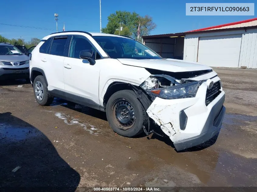 2020 Toyota Rav4 Le VIN: 2T3F1RFV1LC090663 Lot: 40503774