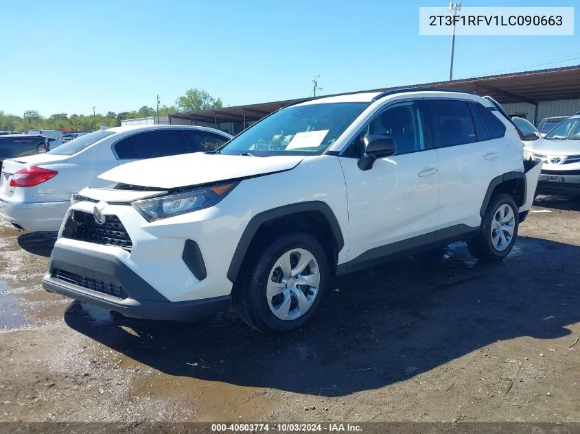 2020 Toyota Rav4 Le VIN: 2T3F1RFV1LC090663 Lot: 40503774