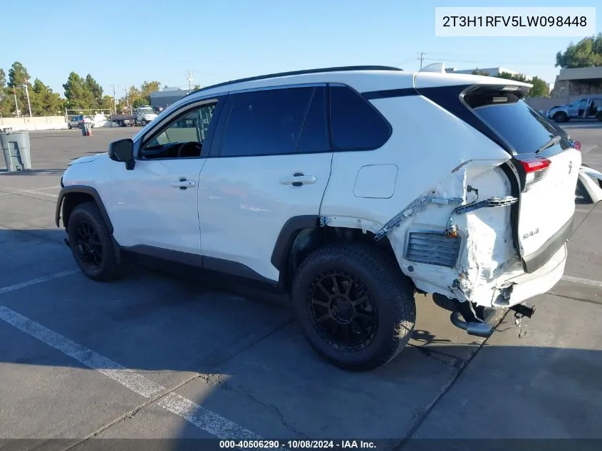 2020 Toyota Rav4 Le VIN: 2T3H1RFV5LW098448 Lot: 40506290