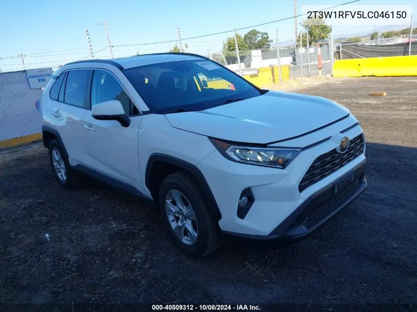 2020 Toyota Rav4 Xle VIN: 2T3W1RFV5LC046150 Lot: 40509312