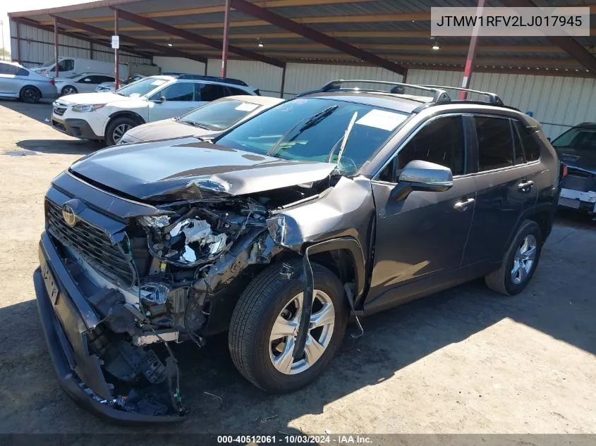 2020 Toyota Rav4 Xle VIN: JTMW1RFV2LJ017945 Lot: 40512061