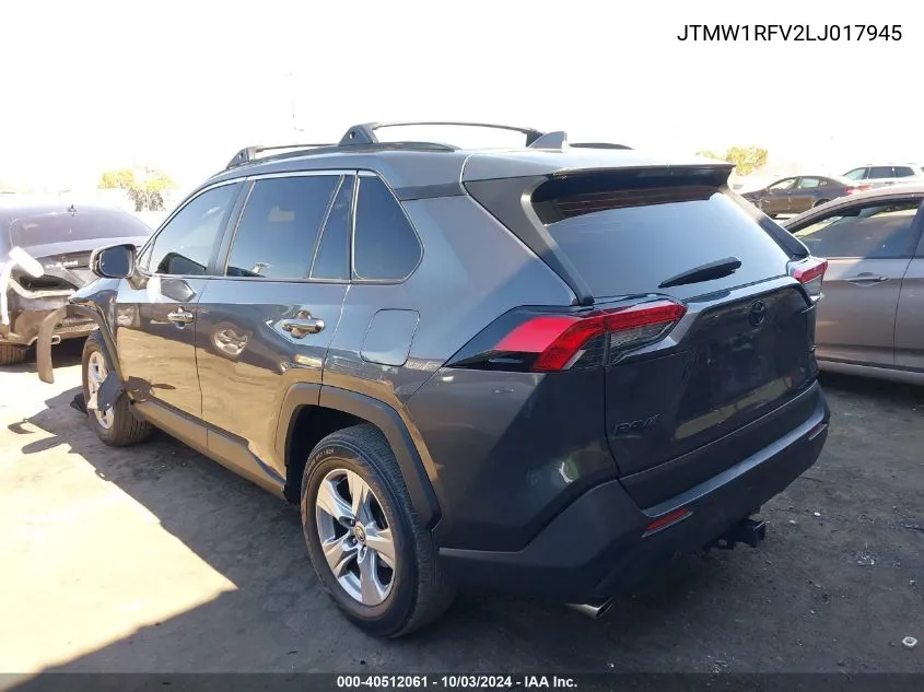 2020 Toyota Rav4 Xle VIN: JTMW1RFV2LJ017945 Lot: 40512061