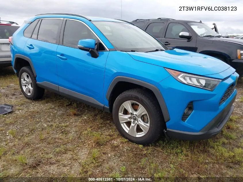 2020 Toyota Rav4 Xle/Xle Premium VIN: 2T3W1RFV6LC038123 Lot: 40512381