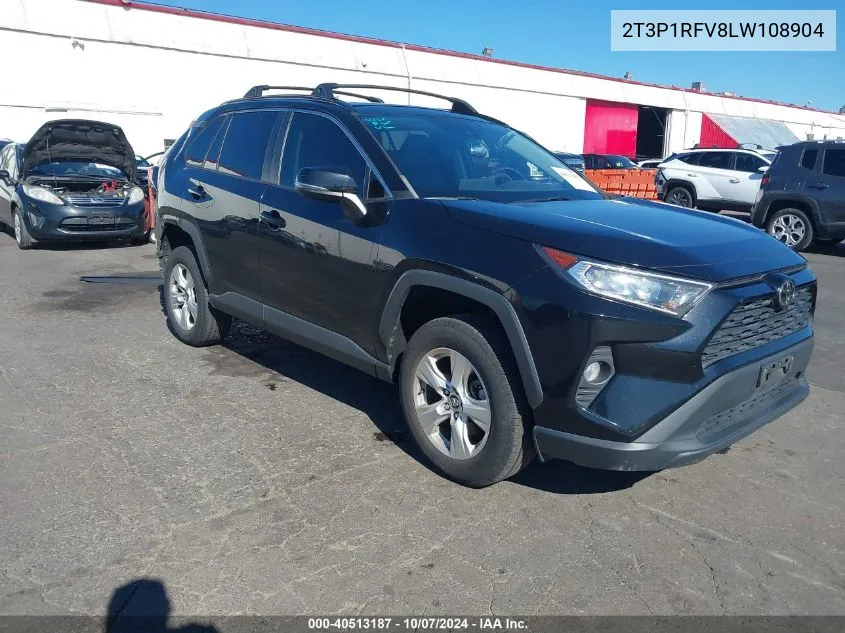 2020 Toyota Rav4 Xle VIN: 2T3P1RFV8LW108904 Lot: 40513187