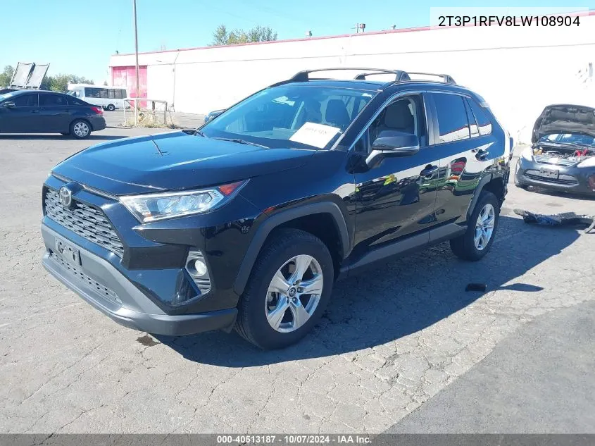 2020 Toyota Rav4 Xle VIN: 2T3P1RFV8LW108904 Lot: 40513187