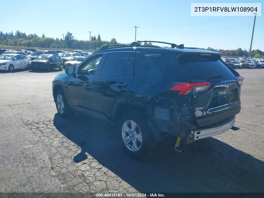 2020 Toyota Rav4 Xle VIN: 2T3P1RFV8LW108904 Lot: 40513187