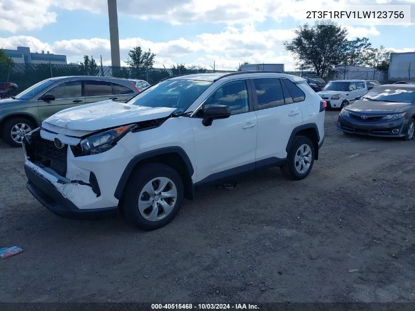 2020 Toyota Rav4 Le VIN: 2T3F1RFV1LW123756 Lot: 40515468