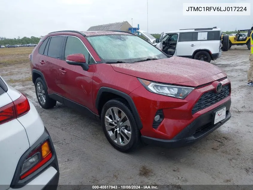 2020 Toyota Rav4 Xle Premium VIN: JTMC1RFV6LJ017224 Lot: 40517943