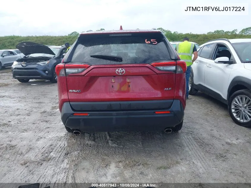 2020 Toyota Rav4 Xle Premium VIN: JTMC1RFV6LJ017224 Lot: 40517943