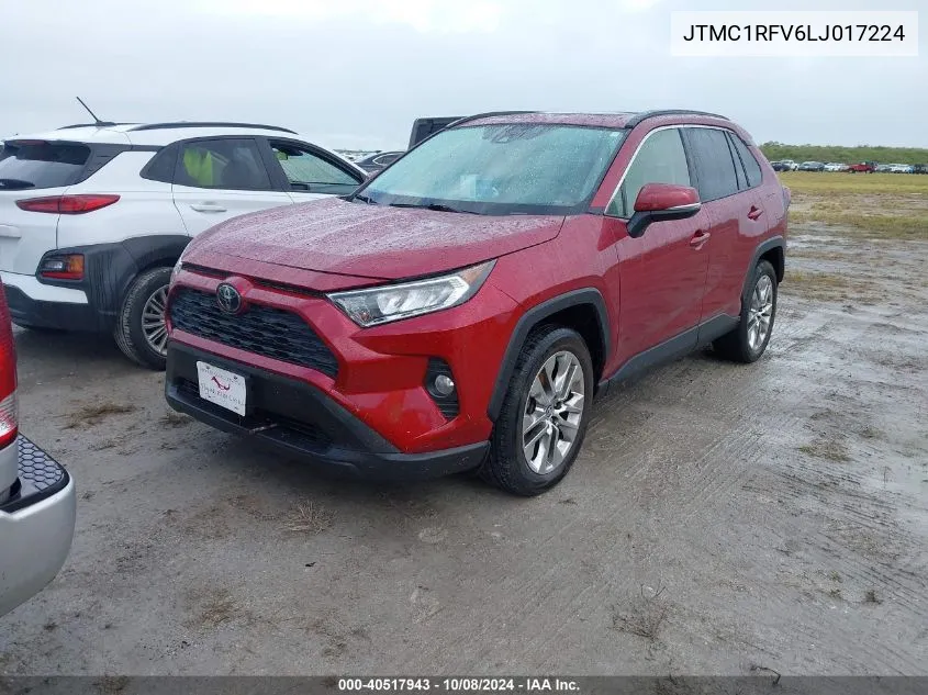 2020 Toyota Rav4 Xle Premium VIN: JTMC1RFV6LJ017224 Lot: 40517943