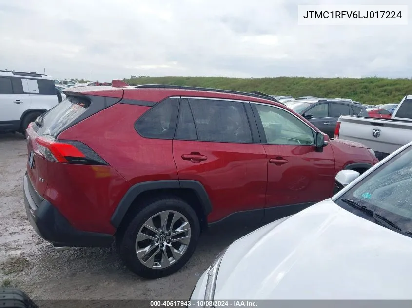 2020 Toyota Rav4 Xle Premium VIN: JTMC1RFV6LJ017224 Lot: 40517943