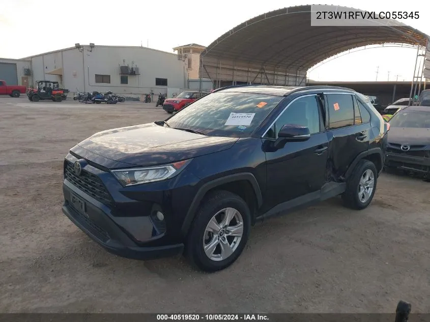 2020 Toyota Rav4 Xle/Xle Premium VIN: 2T3W1RFVXLC055345 Lot: 40519520