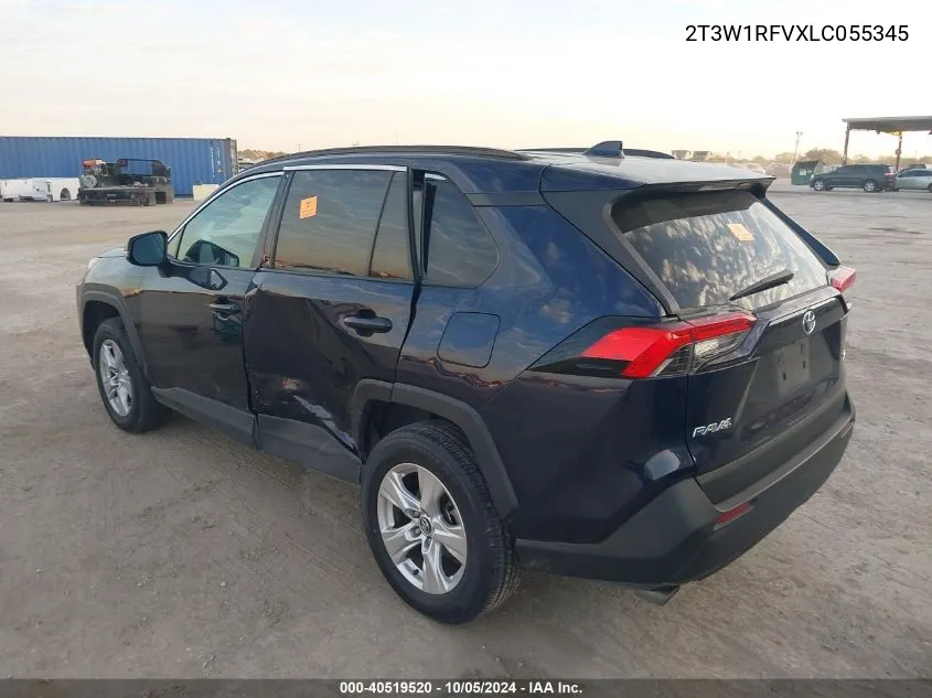 2020 Toyota Rav4 Xle/Xle Premium VIN: 2T3W1RFVXLC055345 Lot: 40519520