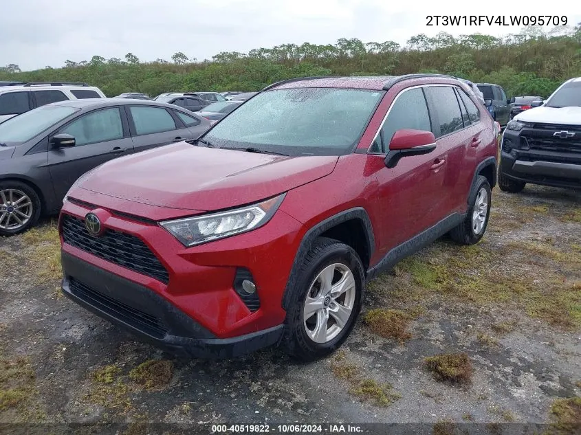 2020 Toyota Rav4 Xle/Xle Premium VIN: 2T3W1RFV4LW095709 Lot: 40519822