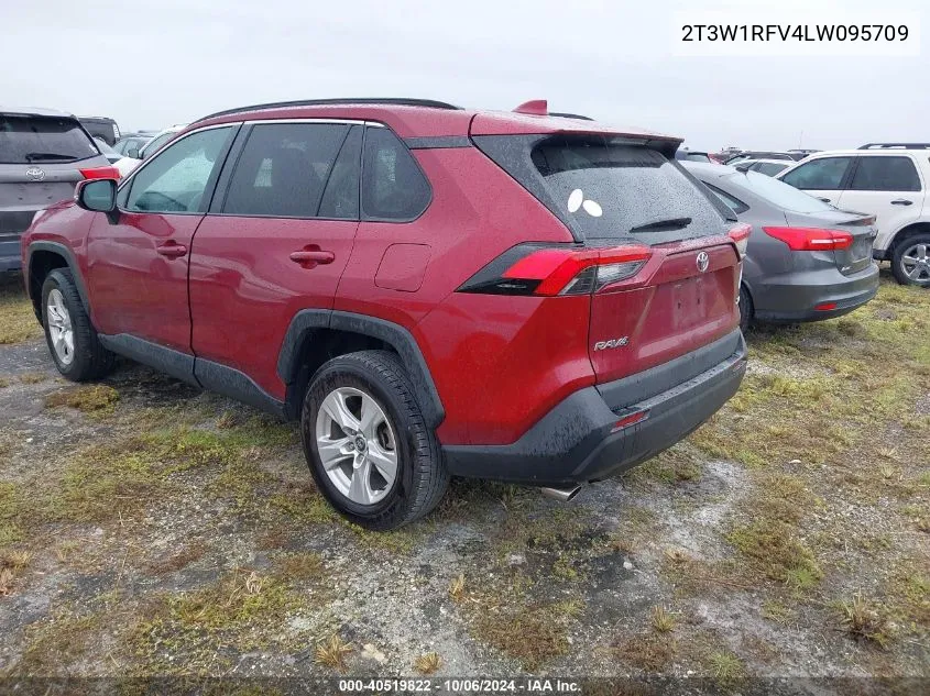 2020 Toyota Rav4 Xle/Xle Premium VIN: 2T3W1RFV4LW095709 Lot: 40519822