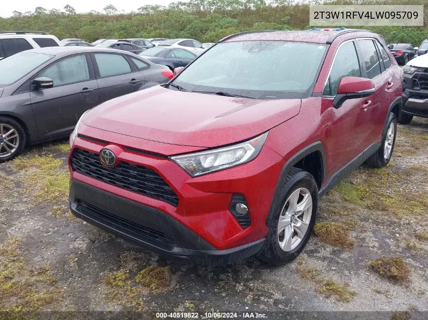 2020 Toyota Rav4 Xle/Xle Premium VIN: 2T3W1RFV4LW095709 Lot: 40519822