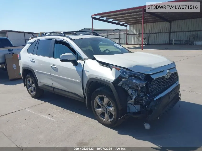 2020 Toyota Rav4 Limited VIN: 2T3DWRFV4LW071516 Lot: 40529623